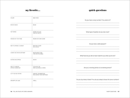 Tell Me Your Life Story, Grandpa: A Grandfather’s Guided Journal and Memory Keepsake Book (Tell Me Your Life Story® Series Books)