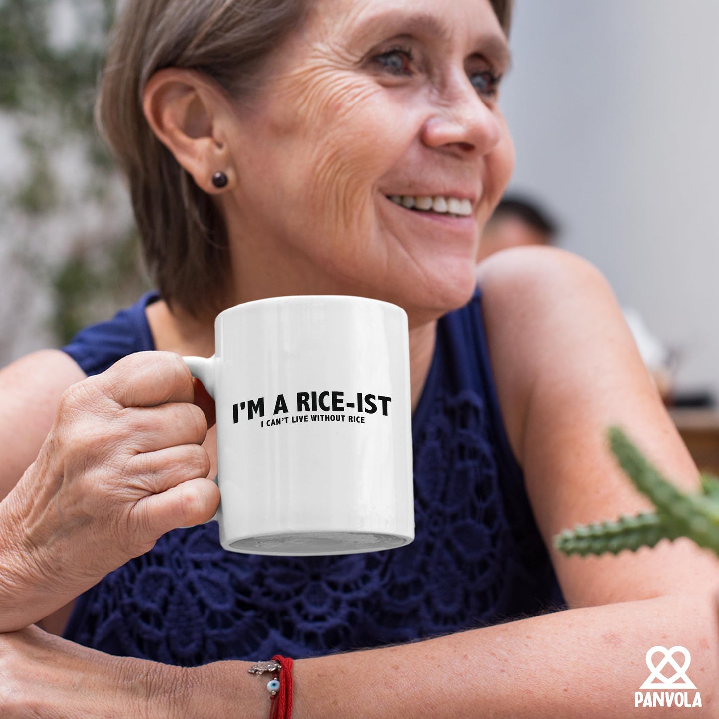 Panvola I'm a Rice-Ist I Can't LIve Without Rice Filipino Philippines Gifts For Men Women Rice Lover Filipino Souvenir for Friends Family Farmer Farming Funny Coffee Ceramic Mug 11 oz White