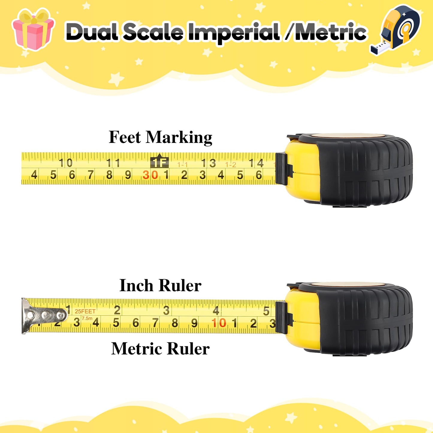 Papa Gifts for Grandpa, Papa Fathers Day Gift Ideas, Best Papa Gifts from Grandchild, Christmas Birthday Gifts for papa, Tool Gifts Carpenter Gifts for Grandpa, Engraved Tape Measure 25FT