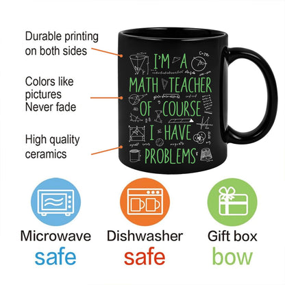 Funny Math Teacher Mug, Funny Mug for For Math Enthusiasts Women And Men, Motivational, Inspirational Birthday Gift Friends, Coworkers, Siblings-z89