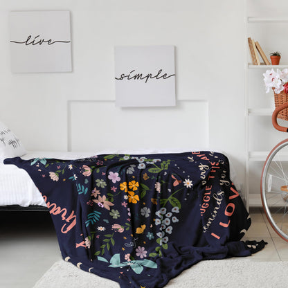 Julazy Great Grandma Gifts Blanket 50"X60", Gift Ideas for Great Grandma, Grandma Birthday Gift from Grandchildren, Great Grandmother Gifts, Present for Mothers Day/Christmas