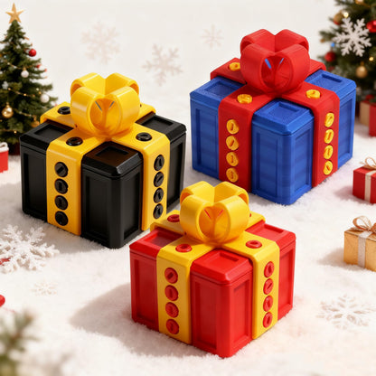 Prank Gift Box, 3D Printed Funny Gift Box, 8cm Really Prank Gifts Box with Screws, Surprise Novelty Gifts for Kids, Valentines Day Gifts Party Favors Festival (Blue Red)