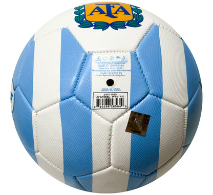 Icon Sports Licensed AFA Messi #10 Soccer Ball – Argentina Light Blue & White Football, Sizes 5, 4 & 2, Premium Recreation Ball for All Ages