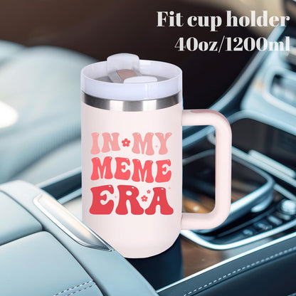 momocici Meme Gifts Ideas for Grandma.40 oz In My Meme Era Tumbler with Handle.Meme's Cup Tumblers Gift.40 oz Birthday Christmas Mothers Day Cups Tumbler Gifts for Grandma.