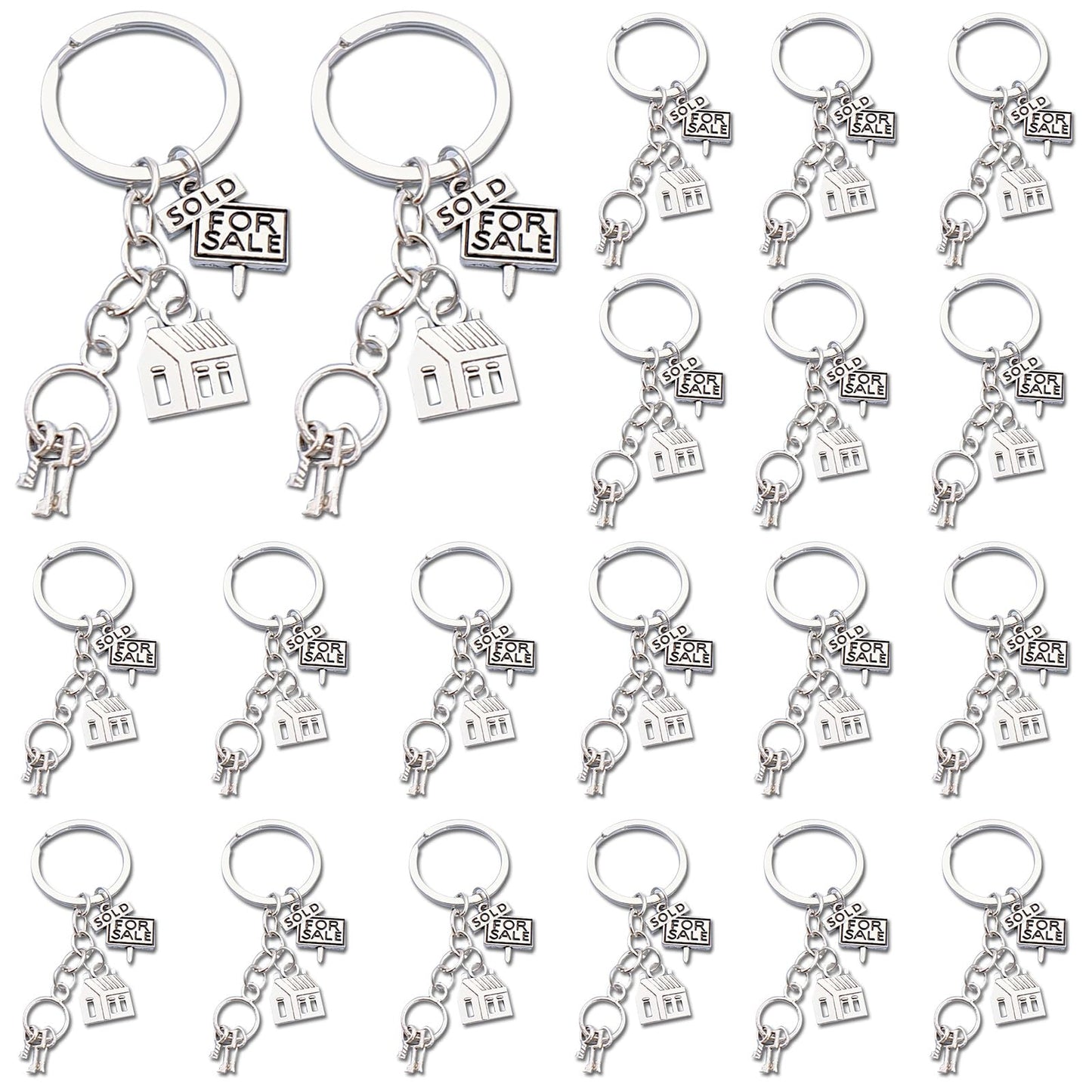 iMagitek 20 Pcs Realtor Keychain Realtor Gift Keyrings Real Estate Agent Appreciation Gifts Real Estate Broker Keychain Gift for Salesman Salesperson