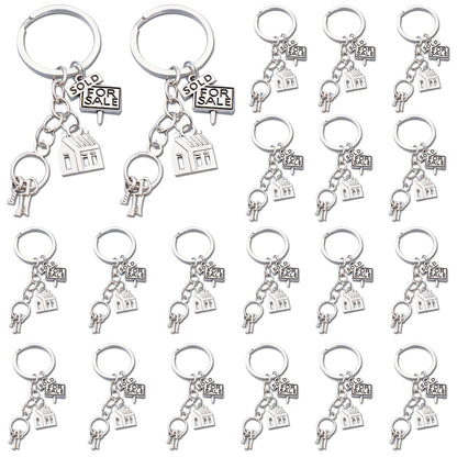 iMagitek 20 Pcs Realtor Keychain Realtor Gift Keyrings Real Estate Agent Appreciation Gifts Real Estate Broker Keychain Gift for Salesman Salesperson