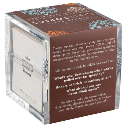 TableTopics Not Your Mom’s Dinner Party Conversation Cards for Adults to Get to Know Each Other on a New Level, 135 Eye-Opening Questions for Friends at Parties, Unique Host Gift