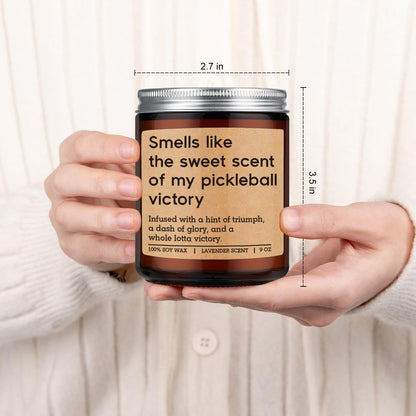GSPY Scented Candle - Pickleball Gifts for Women, Men - Pickle Ball Accessories, Funny Sports Gifts for Pickleball Lovers, Players - Funny Mothers Day, Fathers Day, Birthday Ideas for Dad, Mom, Woman