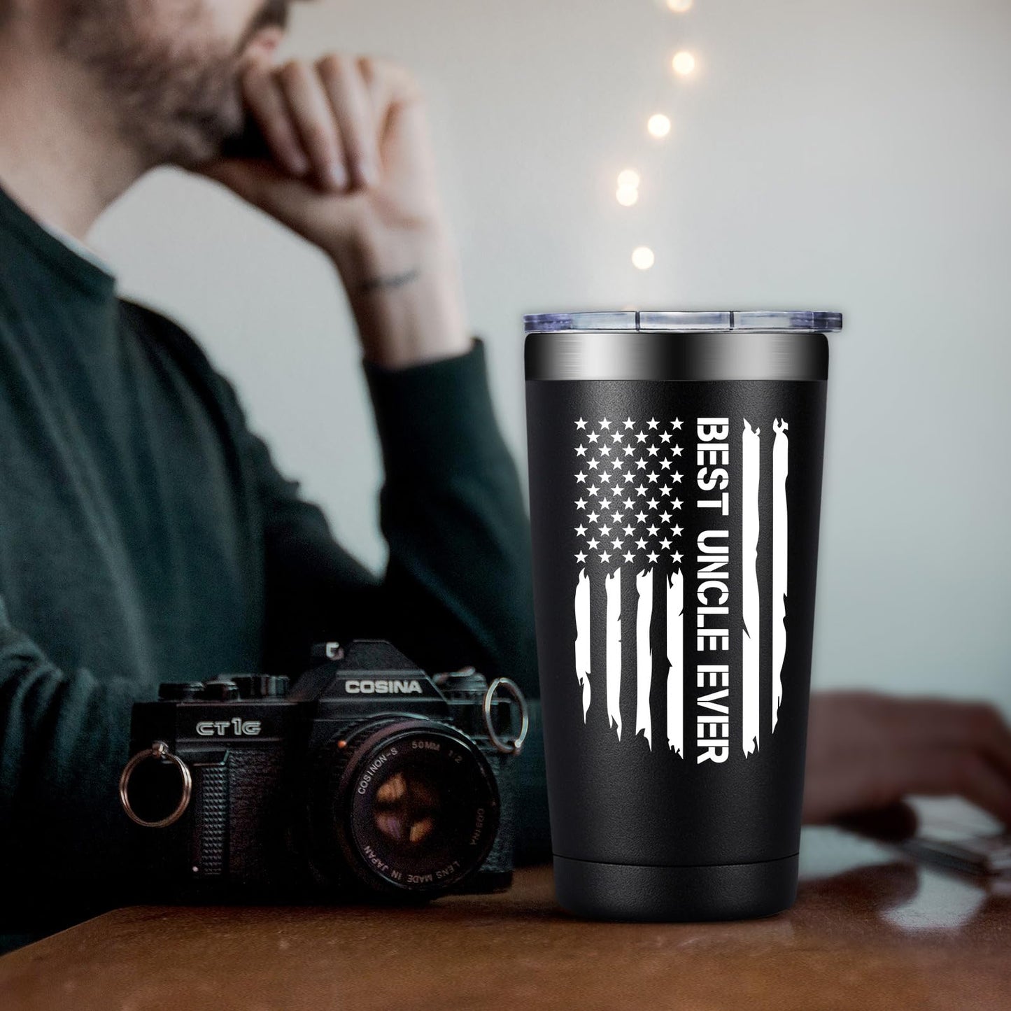 Uncle Gifts - Fathers Day Gift for Uncle from Niece, Nephew - Christmas, Birthday Gifts for Uncles Men Him - 20oz Tumbler