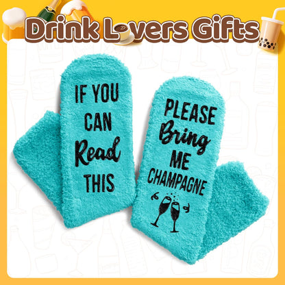 HAPPYPOP Funny Gifts for Women Men - Boba Tea Taco Gifts for Her, Bourbon Coffee Socks