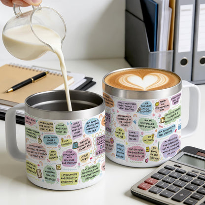 Lifecapido Administrative Professional Day Gifts, Administrative Assistant 14oz Insulated Coffee Mug, Administrative Assistant Gifts, Birthday Appreciation Gift for Administrative Assistant, White