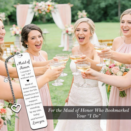 Maid of Honor Gifts Bookmark, Bridesmaid Gift from Bride, Maid of Honor Proposal Gifts, Bridesmaid Proposal Gift, Bridal Shower Bachelorette Party Wedding Present for Maids of Honors Bridesmaids