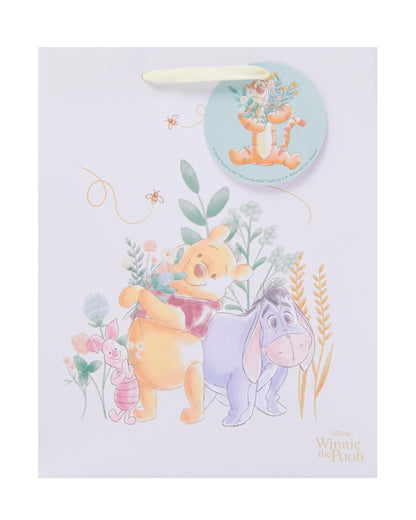 UK Greetings Disney Winnie The Pooh Medium Gift Bag for Him/Her/Friend - for Birthdays, Thank You & Other Events - Pooh & Eeyore Design