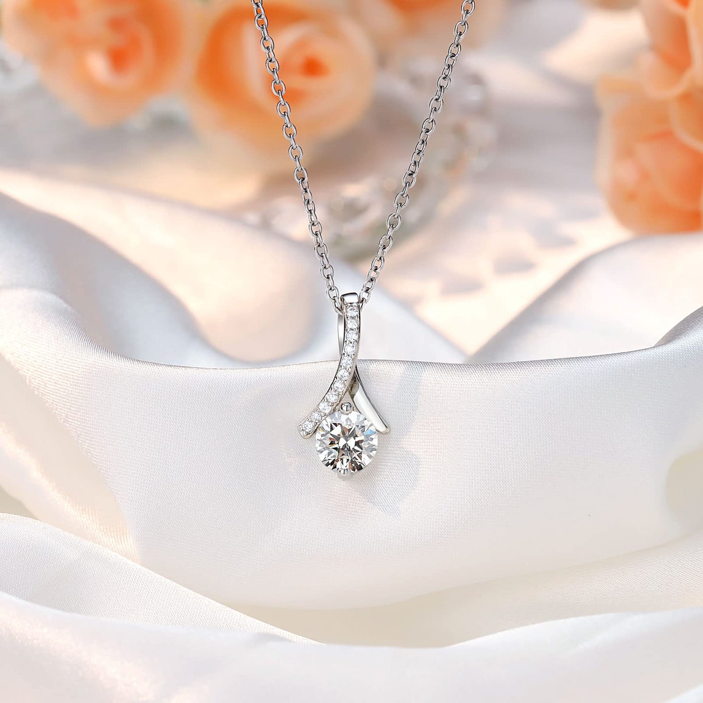 Dainty Necklace for Bonus Mom/Boyfriend's Mom/Mother of the Bride/Mother of the Groom/Daughter, Wedding Gifts
