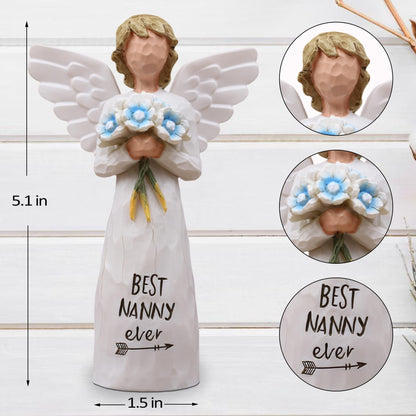 AUKEST Nanny Gifts, Gifts for Nanny, Gift for Grandma on Mothers Day, Sculpted Hand-Painted Figure