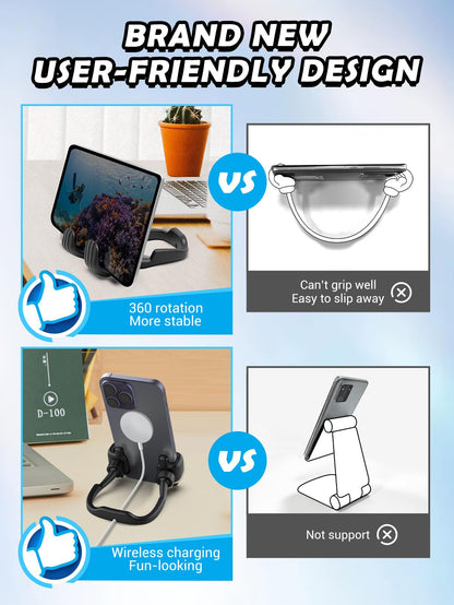 Gifts for Teens Boys Girls Adults Fathers Day: Thumbs Up Lazy Phone Stand Cell Phone Holder for Desk Kids Teenage Tween Men Women Stocking Stuffers Funny Cool Gadget Birthday Ideas Husband Dad Gifts