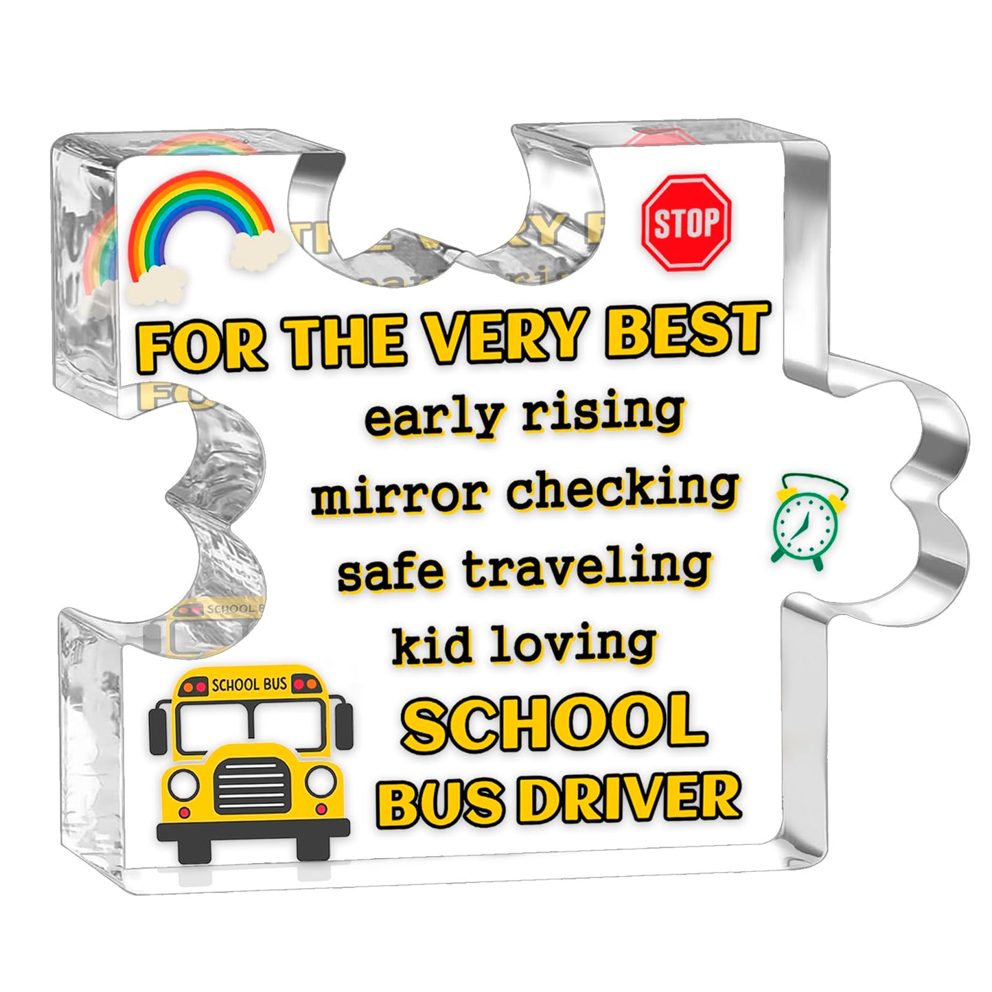 Bus Driver Appreciation Gifts Thank My Drivers Acrylic Sign School Bus Driver Gift For Men Women Birthday Retirement Christmas Gifts Back To School Gift From Students To School Drivers