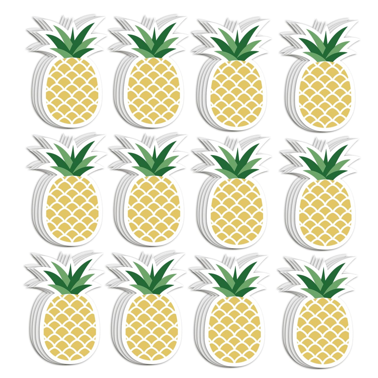 12 Pcs Pineapple Shape Sticky Notes Pineapple Sticky Note Pad Cute Fruit Self Stick Note Pads Self Adhesive Paper Message Note for Home Office School Stationery Supplies Party Gift