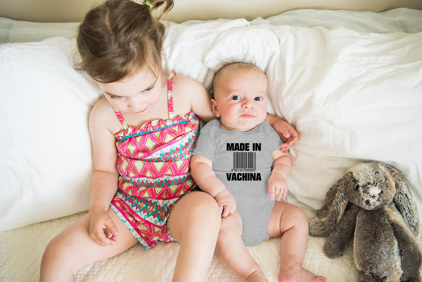 AW Fashions Made in VaChina Baby Bodysuit Funny Cute Baby Girl Clothing or Boy Outfit Infant Romper