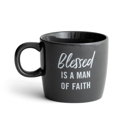 DaySpring - Man of Faith - Inspirational Ceramic Mug, 16oz, Gray