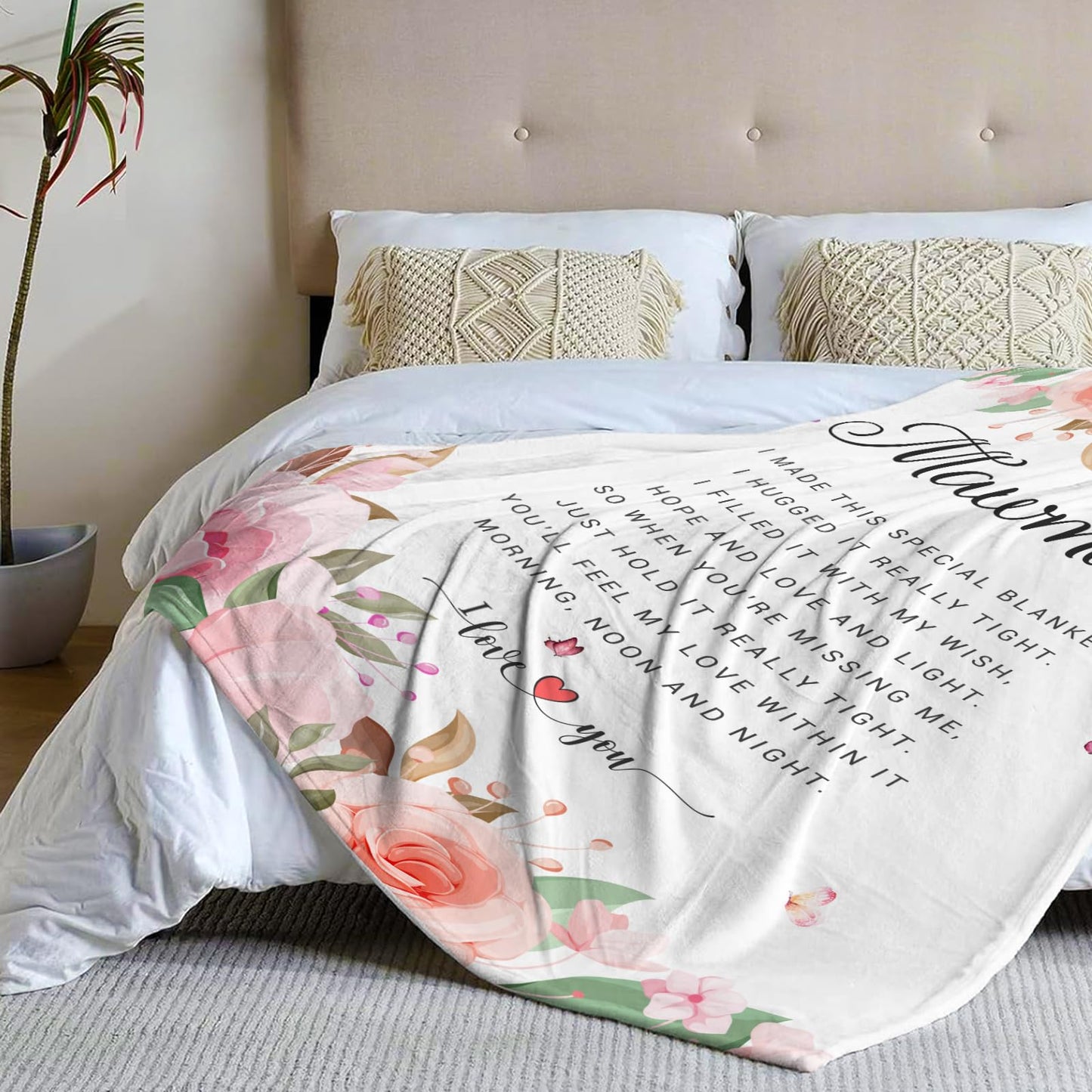 Mawmaw Gifts Throw Blanket 60x50 Inch - Best Gifts for Mawmaw - Mawmaw's Gift from Grandchildren - Maw Maw Gifts for Grandma - Mawmaw's Gift for Birthday Retirement
