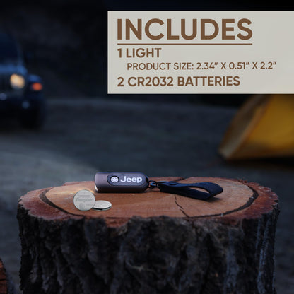 Energizer Jeep Keychain Flashlight, Bright Compact Portable Flashlight Keychain, Touch Tech Auto-Off Feature