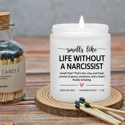 Maybeone Divorce Gifts for Women, Men - Breakup, Divorce Party, Cheer up Gifts for Newly Divorced - 7 Oz Just Divorced Lavender Candle