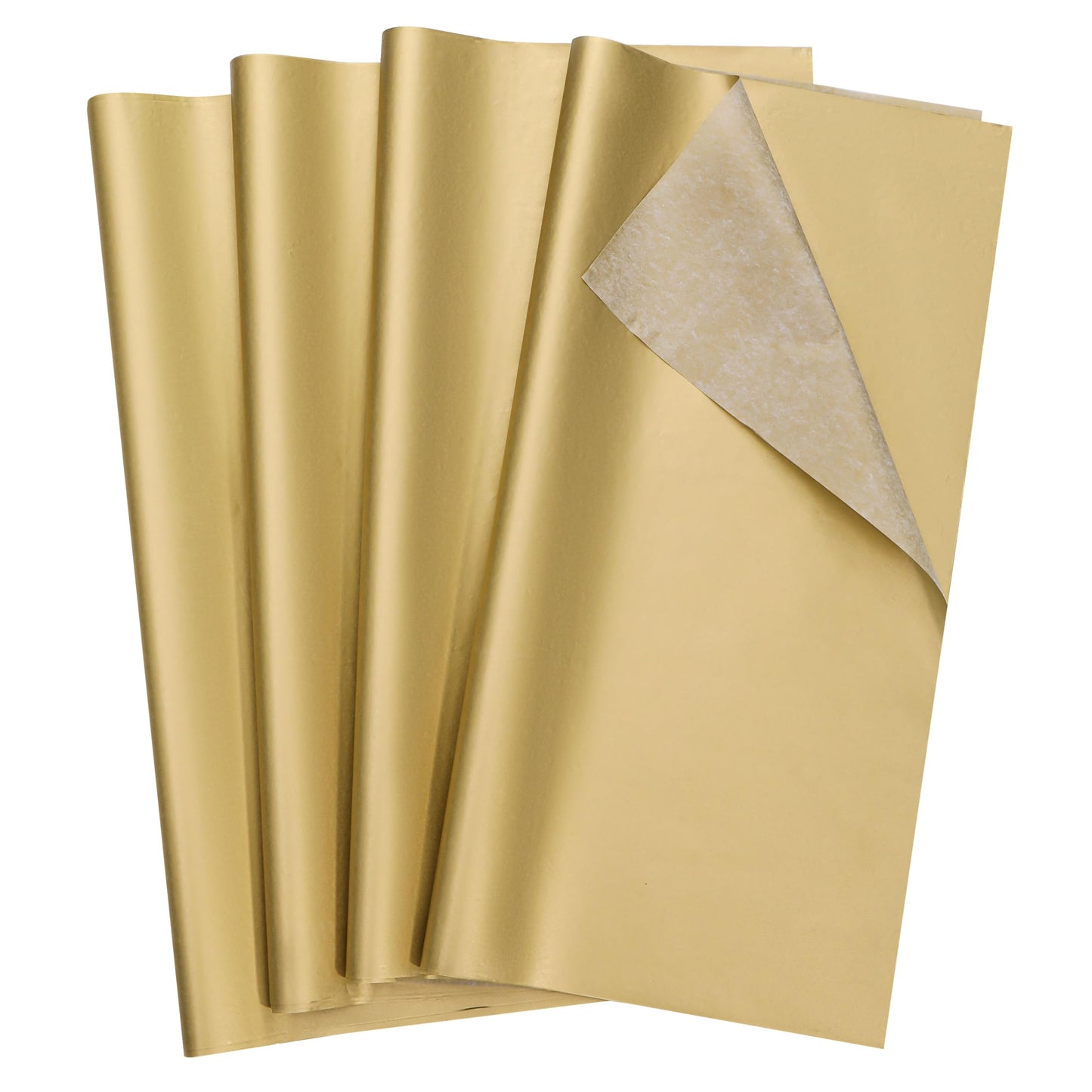 SUNCOLOR 36 Sheets Gold Tissue Paper for Gift Bags, 20 x 20 Inch Shiny Metallic Wrapping Paper for Christmas Weddings Birthdays and Crafts