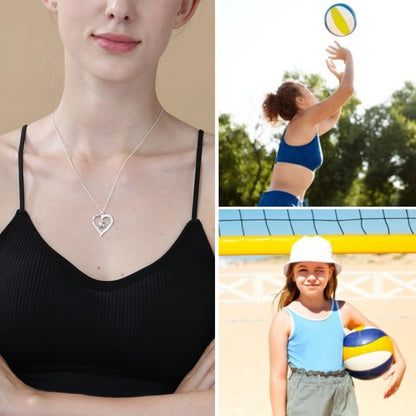 Volleyball/Softball/Basketball/Baseball Necklace Gifts for Girls, Sport Accessories Birthday Christmas Jewelry for Her 16+3 Inches