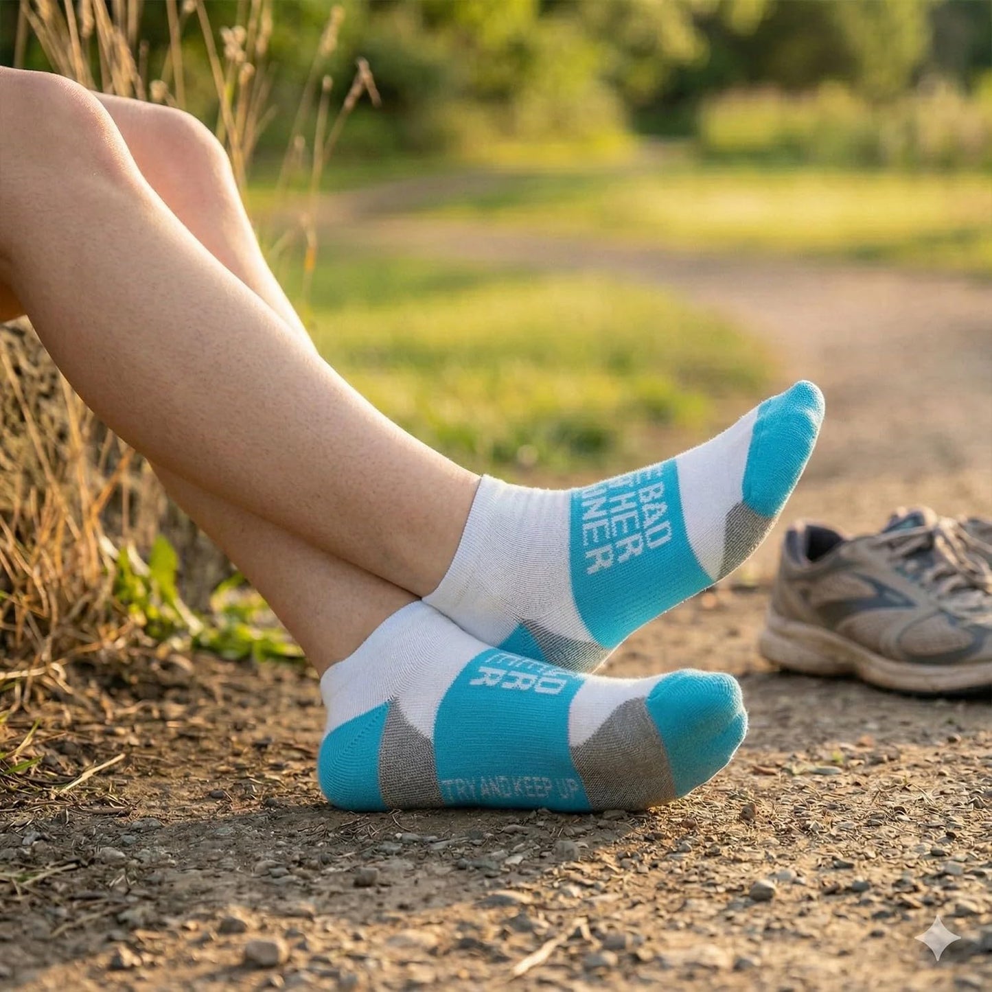 Gone For a Run Motivational Ankle Running Socks - Inspirational Affirmation Socks for Women - Runners Gifts & Motivation