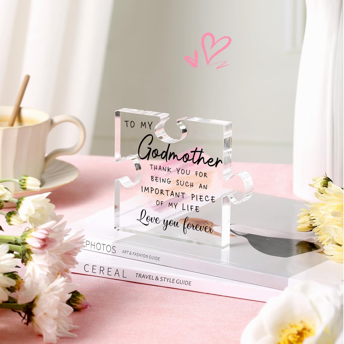 Godmother Gift from Godchild - Mothers Day Gifts for Godmother Proposal Gift Puzzle Piece God Mother Birthday Christmas Promoted to Godmother Gifts