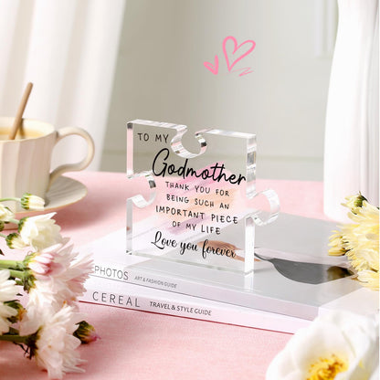 Godmother Gift from Godchild - Mothers Day Gifts for Godmother Proposal Gift Puzzle Piece God Mother Birthday Christmas Promoted to Godmother Gifts