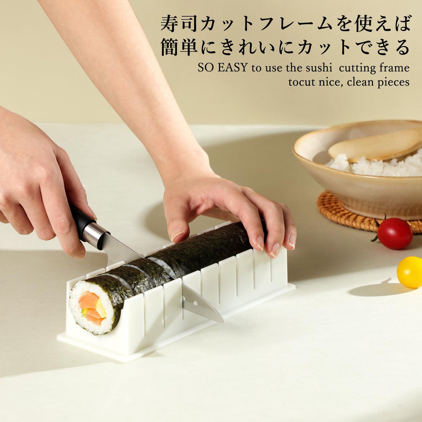 Delamu Sushi Making Kit, 20 in 1 Bazooka Roller Kit with Chef’s Knife, Bamboo Mats, Rice Mold, Temaki Sushi Mats, Rice Paddle, Spreader, Chopsticks, Sauce Dishes, Guide Book