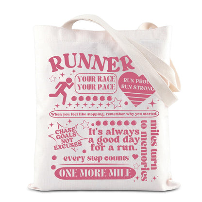 ENSIANTH Runner Gift Marathon Lover Tote Bag Cross Country Running Enthusiast-Track Team-Running Gift Love to Run Handbag