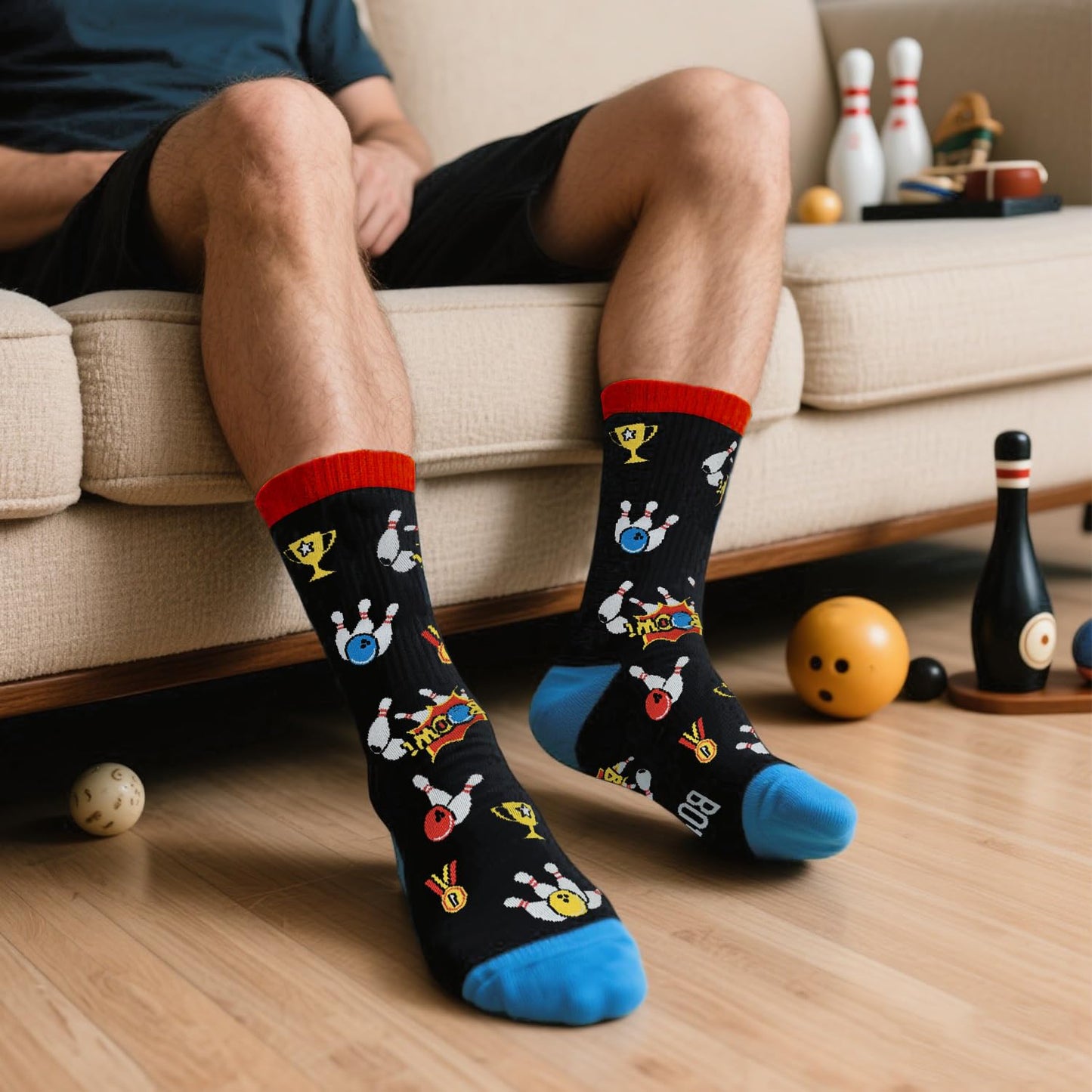 GOLIN Funny Saying Crew Socks, Novelty Gifts for Men Women Teens