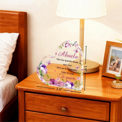 Abuela Gifts, Mothers Day Gifts for Grandma in Spanish Acrylic Plaques, Abuelita Gifts, Birthday Present for Grandma, Regalos para Abuelas/Abuelita en Español, Grandma Birthday Gifts