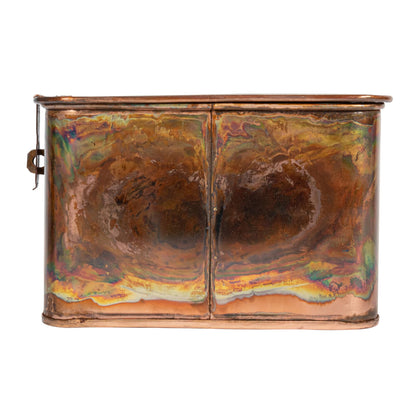 Creative Co-Op Decorative Metal Boxes with Lid, Burnt Copper Finish, Set of 3
