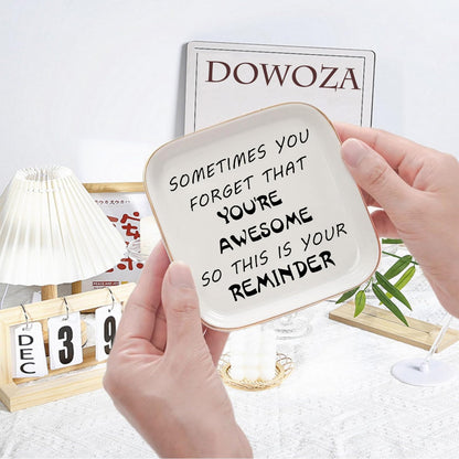 Inspirational Gifts for Women Ring Dish - You're Awesome - Unique Gifts Best Friends Gifts for Women Coworker Christmas Retirement Gifts
