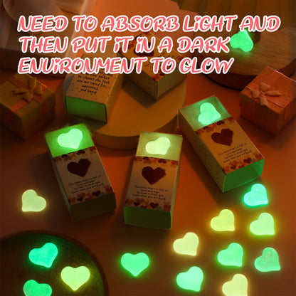 Wonderjune 36 Sets Mothers Gifts for Mom Women Small Emotional Affirmation Resin Support Thank You Luminous Heart Exchange Gifts