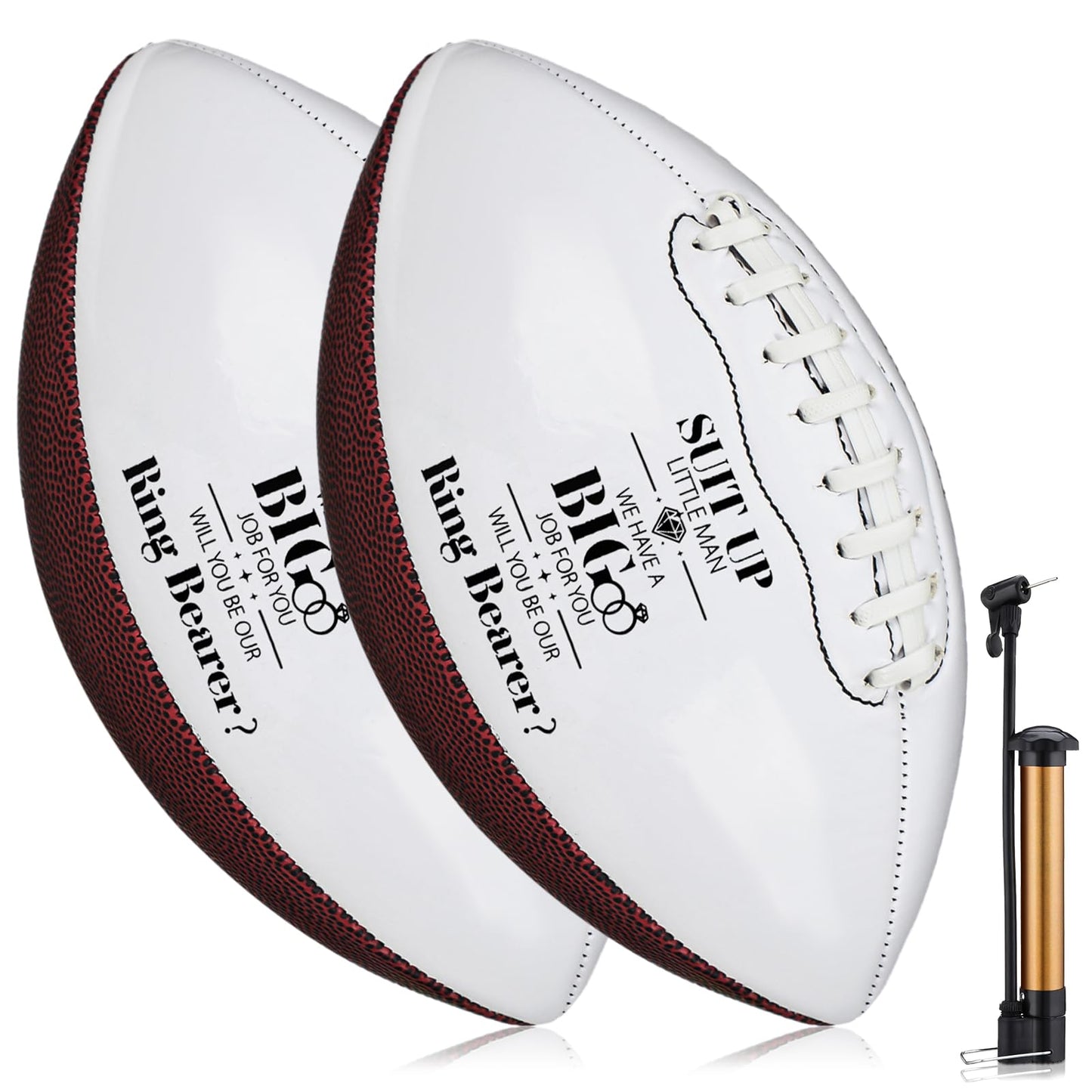 Hollowfly Wedding Proposal Gifts Football Bulk Will You Be My Groomsman Flower Girl Bridesmaid Ring Bearer Proposal Keepsakes Football Gifts