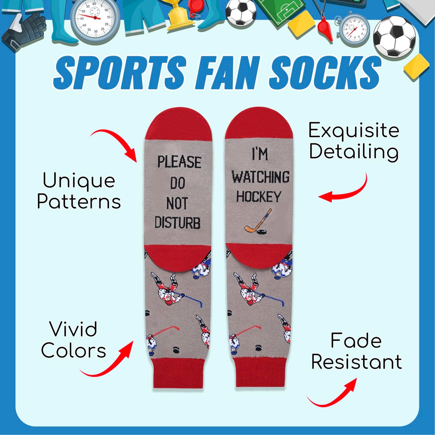 Men Women Sports Gifts - Baseball Basketball Soccer Gifts, Racing Golfing Socks