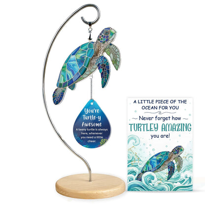 Sea Turtle Christmas Birthday Gifts for Women Men Grandkids - Stocking Stuffers for Teen - Inspirational Stuff Things - Beach Gifts for Mom, Grandma, Daughter, Friendship Presents - Turtle Desk Decor