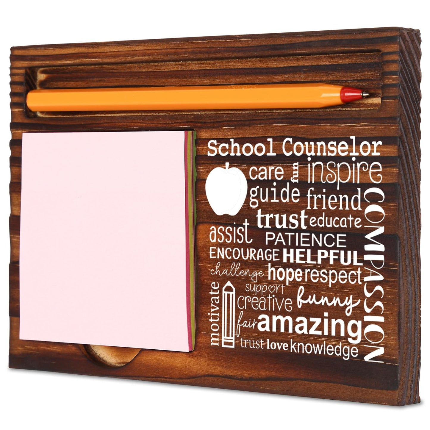 School Counselor Appreciation Gift for Women, Thank You Gift for School Counselor, Birthday Christmas Retirement Graduation Gifts for School Counselor, Retro Self-Stick Note Pad Holders XB475