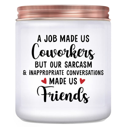 Funny Coworker Gifts for Women Men - Coworker Leaving Gifts - New Job, Going Away, Retirement, Farewell, White Elephant, Birthday Gift for Co-Worker Friends, Lavender Candles