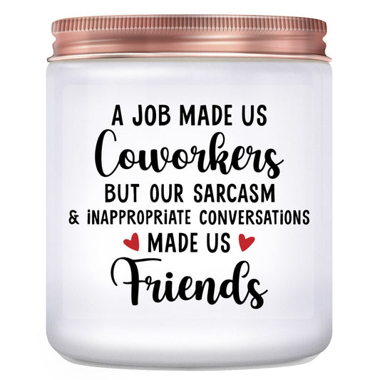 Funny Coworker Gifts for Women Men - Coworker Leaving Gifts - New Job, Going Away, Retirement, Farewell, White Elephant, Birthday Gift for Co-Worker Friends, Lavender Candles