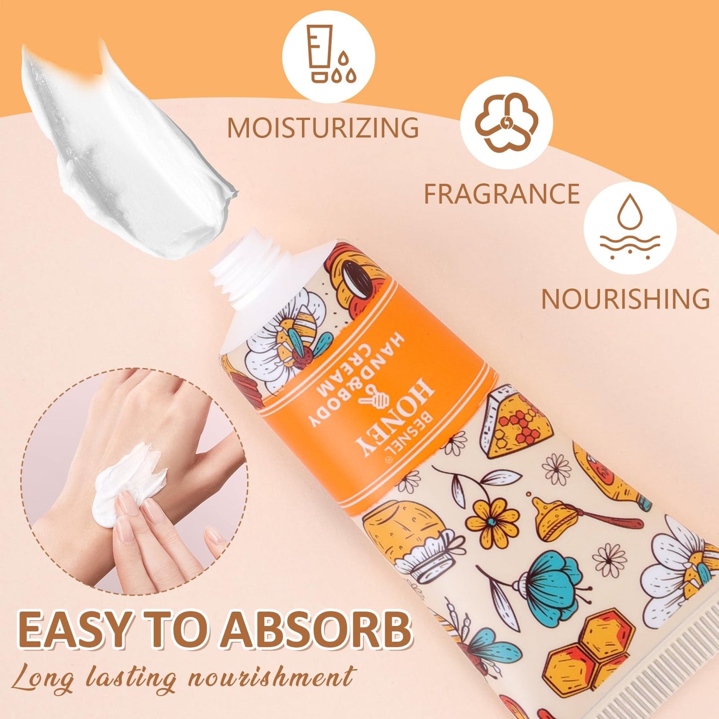 BESNEL 12 Pack Hand Cream Gift Set For Women,Teacher Appreciation Gifts,Mini Hand Lotion Travel Size in Bulk for Dry Cracked Hands, Graduation Gifts, Birthday Gift, Bridesmaid Gift,Party Favors