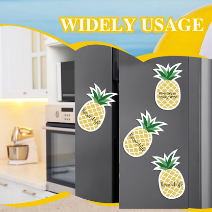 12 Pcs Pineapple Shape Sticky Notes Pineapple Sticky Note Pad Cute Fruit Self Stick Note Pads Self Adhesive Paper Message Note for Home Office School Stationery Supplies Party Gift