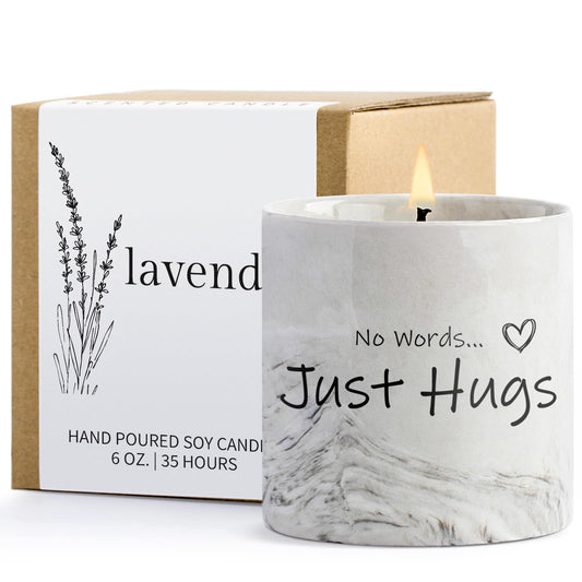 Sympathy Gifts for Loss of Loved One - Bereavement Gift for Loss of Mother Child Thinking of You Gift for Women Hug Candle Grief Present Cheer Up Gifts for After Surgery Condolence Get Well Soon