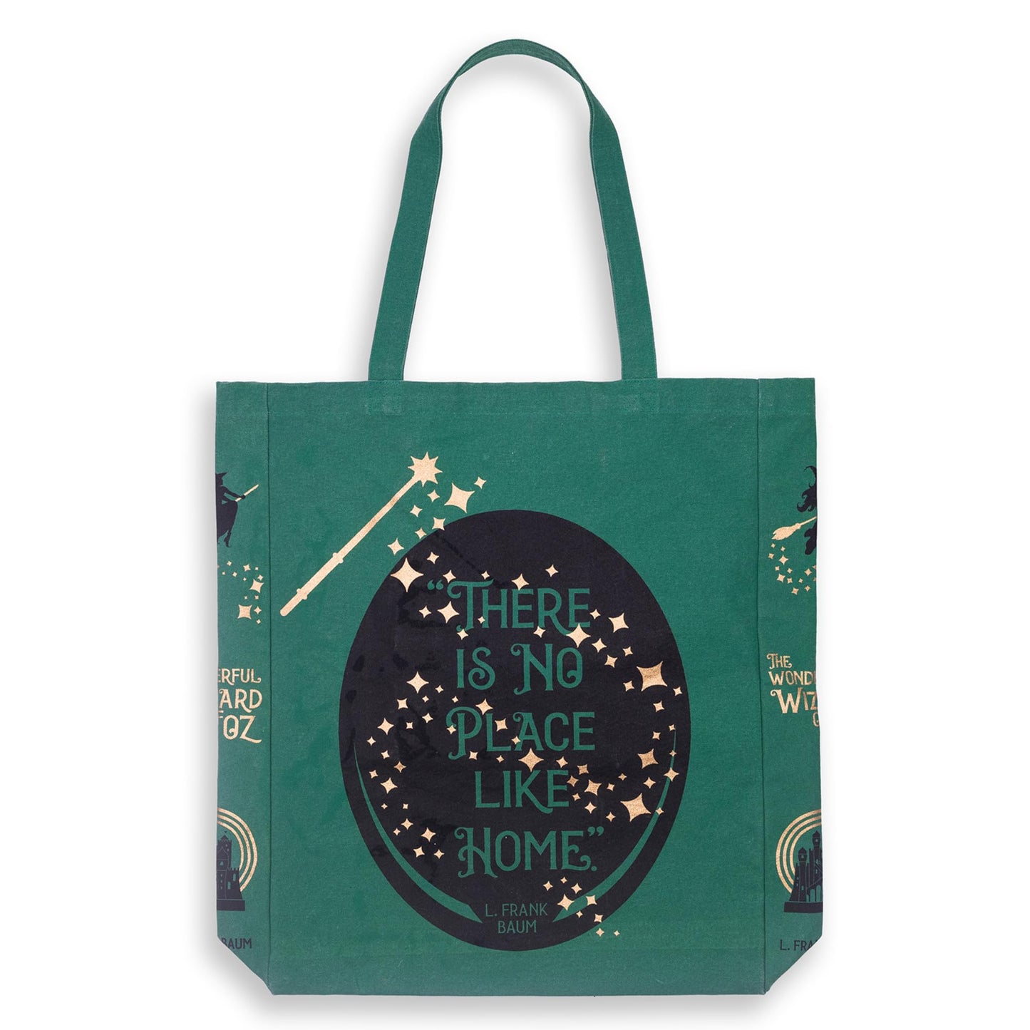 Steel Mill & Co Cute Canvas Tote Bag for Book Lovers, The Wonderful Wizard of Oz Inspired Reusable Bag for Work/Groceries