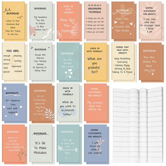 40 Pcs Mental Health Awareness Items Positive Affirmation Journal Bulk Notebook Self Care Notepads Mothers Day Gifts Bulk for Women Gratitude Inspirational Mental Health Items for Employee Coworker